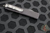 Microtech Ultratech OTF Knife- Delta- Tanto Edge- Frag Black Handle- Black DLC Plain Edge Blade- DLC HW- Nickel Boron Internals 123-1UT-DS