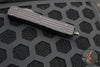Microtech Ultratech OTF Knife- Delta- Tanto Edge- Frag Black Handle- Black DLC Plain Edge Blade- DLC HW- Nickel Boron Internals 123-1UT-DS