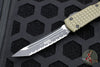 Microtech Ultratech OTF Knife- Tanto Edge- Frag Pattern OD Green G-10 Top- Black Plain Edge Blade 123-3 FRGTODS