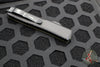 Microtech Ultratech OTF Knife- Tanto Edge- Frag Pattern OD Green G-10 Top- Black Plain Edge Blade 123-3 FRGTODS