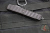 Microtech Ultratech OTF Knife- Delta- Tanto Edge- Frag Black Handle- Black DLC Full Serrated Edge Blade- DLC HW- Nickel Boron Internals 123-3UT-DS