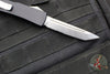 Microtech Ultratech OTF Knife- FLAT TOP- Tanto Edge- LEO EDITION- Blue Black Handle- Stonewash Blade 123-LEO 2016