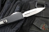 Microtech UTX-85 OTF Knife- GEN III- Double Edge- Black Handle- Stonewash Blade 1232-10