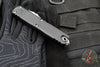 Microtech UTX-85 OTF Knife- GEN III- Double Edge- Black Handle- Stonewash Blade 1232-10