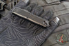 Microtech UTX-85 OTF Knife- GEN IV- Double Edge- Tactical- Black Handle- Black Full Serrated Blade 12324-3 T