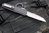 Microtech Cypher II 2024- Single Edge- Black Handle- Apocalyptic Plain Edge Blade 1241-10 AP