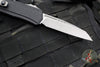 Microtech Cypher II 2024- Single Edge- Black Handle- Apocalyptic Plain Edge Blade 1241-10 AP