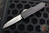 Microtech Cypher II 2024- Single Edge- Black Handle- Stonewash Plain Edge Blade 1241-10