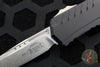 Microtech Cypher II 2024- Single Edge- Black Handle- Stonewash Plain Edge Blade 1241-10