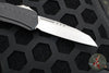 Microtech Cypher II 2024- Single Edge- Black Handle- Stonewash Plain Edge Blade 1241-10