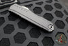 Microtech Cypher II 2024- Single Edge- Black Handle- Stonewash Plain Edge Blade 1241-10