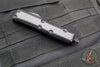 Microtech OTF Knife- Daytona- Tactical- Double Edge- Black With Carbon Fiber Inlay- Black Blade 126-1 TCFIS
