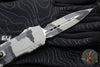 Microtech Luminary OTF Knife- Urban Camo Finished Handle- Urban Camo Finished Plain Edge Blade- Tritium Inlaid Button 1270-1 UCS