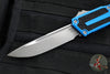 Microtech Scarab II- Single Edge- Blue Handle- Apocalyptic Blade 1278-10 APBL