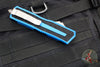 Microtech Scarab II- Single Edge- Blue Handle- Apocalyptic Blade 1278-10 APBL