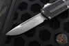 Microtech Scarab II- Single Edge- Black Handle- Stonewash Plain Edge Blade 1278-10