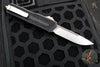 Microtech Scarab II- Single Edge- Black Handle- Stonewash Plain Edge Blade 1278-10