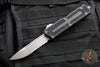 Microtech Scarab II- Single Edge- Black Handle- Apocalyptic Part Serrated Blade 1278-11 AP