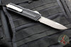 Microtech Scarab II- Single Edge- Black Handle- Apocalyptic Part Serrated Blade 1278-11 AP