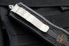 Microtech Scarab II- Single Edge- Black Handle- Apocalyptic Part Serrated Blade 1278-11 AP