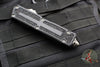 Microtech Scarab II- Single Edge- Black Handle- Apocalyptic Part Serrated Blade 1278-11 AP