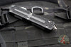 Microtech Scarab II- Single Edge- Black Handle- Stonewash Part Serrated Edge Blade 1278-11