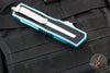 Microtech Scarab II- Single Edge- Turquoise Handle- Stonewash Part Serrated Edge Blade 1278-11 TQ