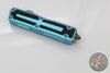 Microtech Scarab II- Single Edge- Turquoise Handle- Apocalyptic Part Serrated Blade 1278-11 APTQ