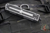 Microtech Scarab II 2024- Single Edge- Natural Clear Finished Handle- Black Plain Edge Blade 1278-1 NC