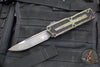 Microtech Scarab II- Single Edge- Outbreak Finished Handle- Outbreak Black Plain Edge Blade 1278-1 OBS