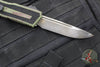 Microtech Scarab II- Single Edge- Outbreak Finished Handle- Outbreak Black Plain Edge Blade 1278-1 OBS