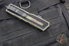 Microtech Scarab II- Single Edge- Outbreak Finished Handle- Outbreak Black Plain Edge Blade 1278-1 OBS