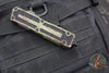 Microtech Scarab II- Single Edge- Outbreak Finished Handle- Outbreak Black Plain Edge Blade 1278-1 OBS