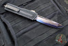 Microtech Scarab II 2024- Tanto Edge- Black Handle- Stingray Inlay- Blued Baker Forge Coppermai Damascus Blade 1279-16 MS1