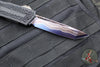 Microtech Scarab II 2024- Tanto Edge- Black Handle- Stingray Inlay- Blued Baker Forge Coppermai Damascus Blade 1279-16 MS1
