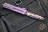 Microtech Scarab II- Tanto Edge- Black Handle- Purple Stingray Inlay- Blued Baker Forge Coppermai Damascus Blade 1279-16 MS3 v2