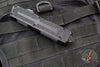 Microtech Scarab II- Tanto Edge- Tactical- Black Finished Handle- Black Plain Edge Blade 1279-1 T