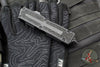 Microtech Scarab II- Tanto Edge- Tactical- Black Finished Handle- Black Full Serrated Edge Blade 1279-3 T