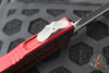 Microtech Scarab II- Double Edge- Red Handle- Apocalyptic Full Serrated Edge Blade 1280-12 APRD