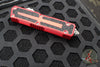 Microtech Scarab II- Double Edge- Red Handle- Apocalyptic Full Serrated Edge Blade 1280-12 APRD