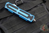Microtech Scarab II- Double Edge- Blue Handle- Stonewash Full Serrated Edge Blade 1280-12 BL