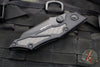 Vintage 2011 Microtech Select Fire- Manual- Tactical- Black Handle- Black Part Serrated Blade 129-2 T