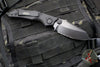 Vintage 2011 Microtech Select Fire- Manual- Tactical- Black Handle- Black Part Serrated Blade 129-2 T