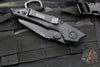 Vintage 2011 Microtech Select Fire- Manual- Tactical- Black Handle- Black Part Serrated Blade 129-2 T