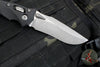 Microtech Knives- Amphibian Ram-Lok Folder- Fluted Black Aluminum Handle- Apocalyptic Finished Blade 137RL-10 APFL