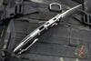 Microtech Knives- Amphibian Ram-Lok Folder- Fluted Black Aluminum Handle- Apocalyptic Finished Blade 137RL-10 APFL