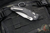 Microtech Knives- Amphibian Ram-Lok Folder- Fluted Black Aluminum Handle- Apocalyptic Finished Blade 137RL-10 APFL
