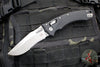 Microtech Knives- Amphibian Ram-Lok Folder- Fluted Black G-10 Handle- Apocalyptic Part Serrated Edge Blade 137RL-11 APFLGTBK