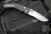 Microtech Knives- Amphibian Ram-Lok Folder- Fluted Black G-10 Handle- Apocalyptic Part Serrated Edge Blade 137RL-11 APFLGTBK