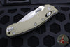 Microtech Knives- Amphibian Ram-Lok Folder- Fluted OD Green G-10 Handle- Apocalyptic Finished Blade 137RL-10 APFLGTOD